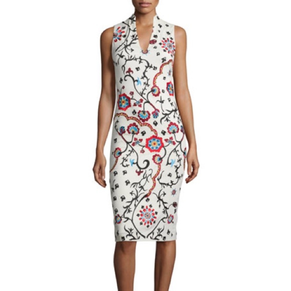 Alice and Olivia Fitted Floral Dress